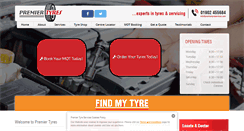Desktop Screenshot of premiertyreservices.com