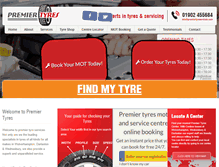 Tablet Screenshot of premiertyreservices.com